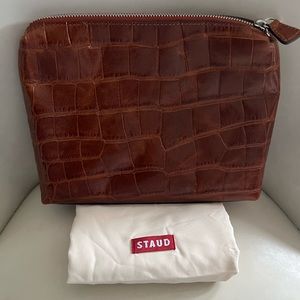 Brand new Staud PVC Embossed Leather The Shirley Bag Interior pouch w/ dust bag